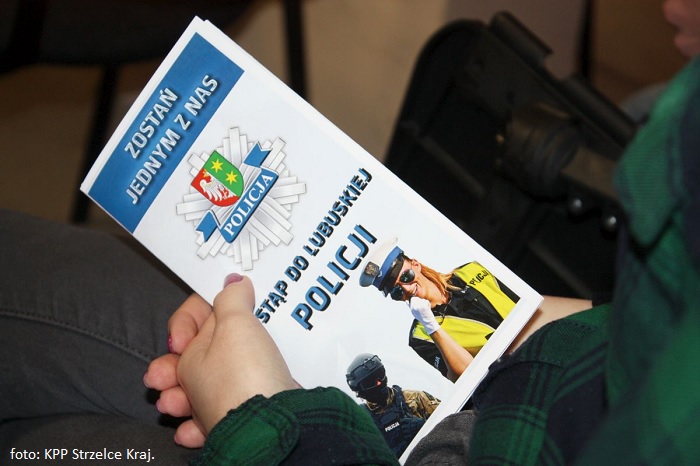 Co trzeba zrobić, żeby zostać policjantem? Spotkanie dla kandydatów do służby w Policji w Strzelcach Kraj.